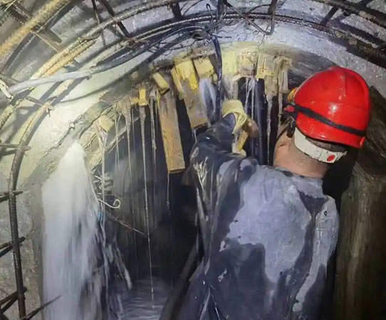 马湾镇大坝堵漏