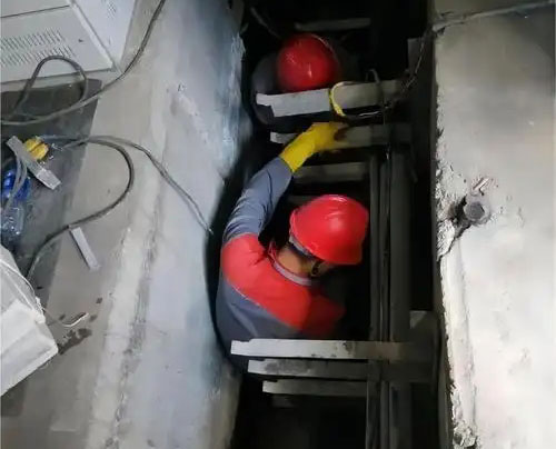 马湾镇电缆沟堵漏